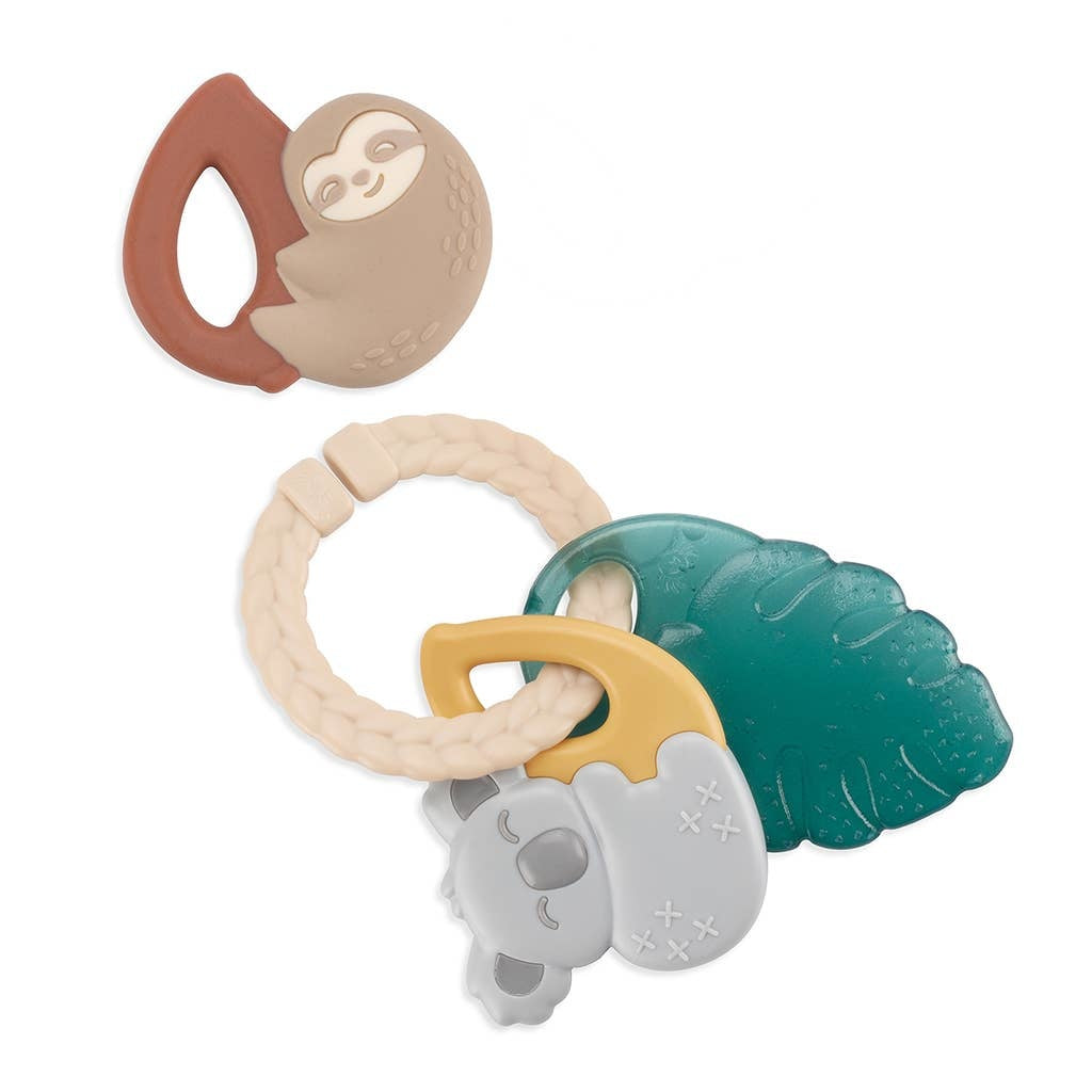 Itzy Ritzy Tropical Itzy Keys Textured Ring Teether & Rattle