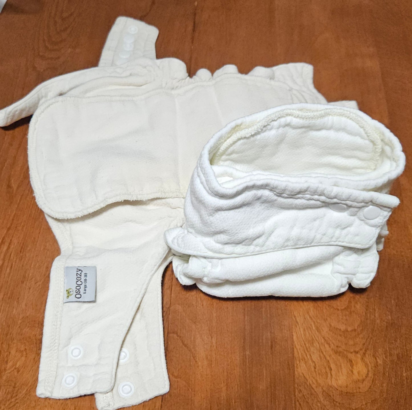 Gently Used OsoCozy Fitted Diapers - Size Two