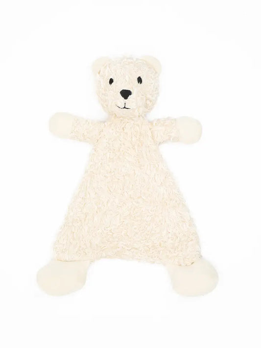 Organic Flat Faux Fur Sherpa Toy - Benny Snuggle Bear