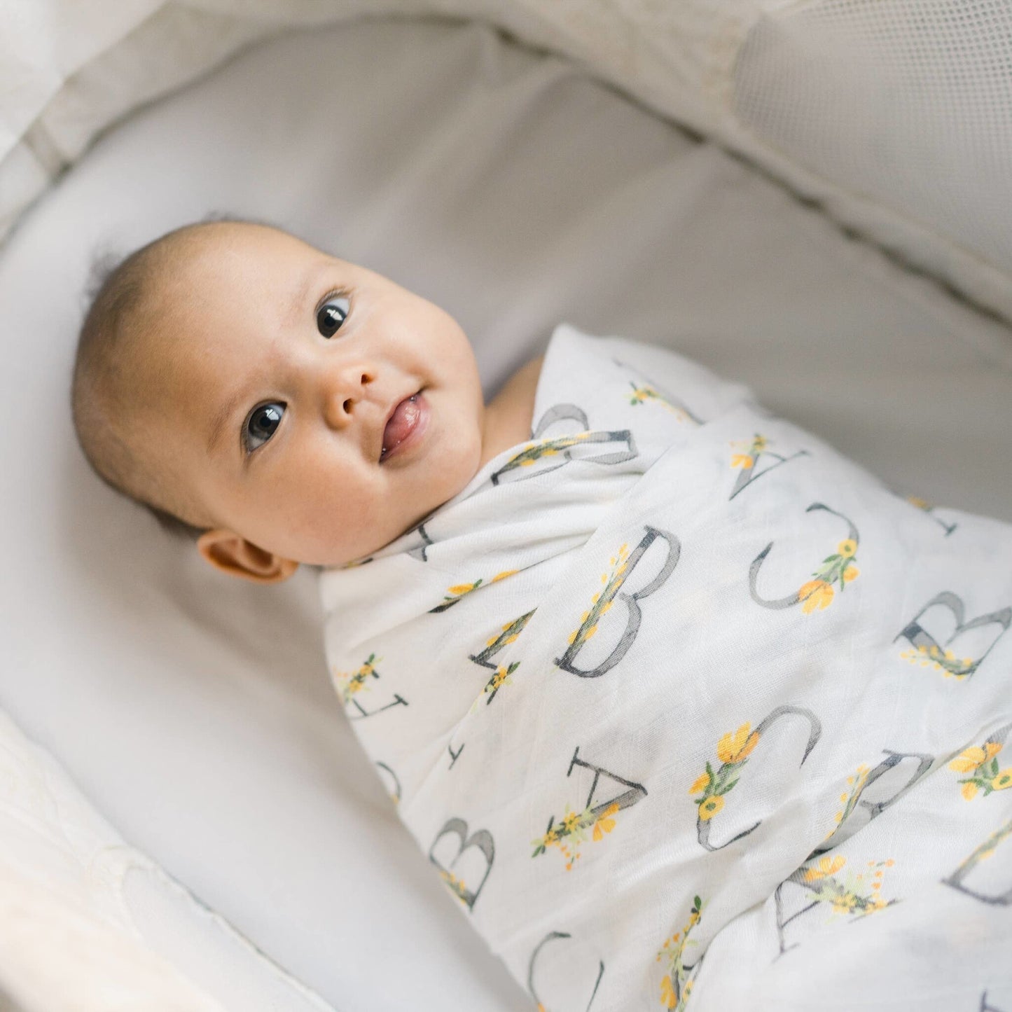 Bebe Au Lait Oh-So-Soft Muslin SINGLE Swaddle Blanket