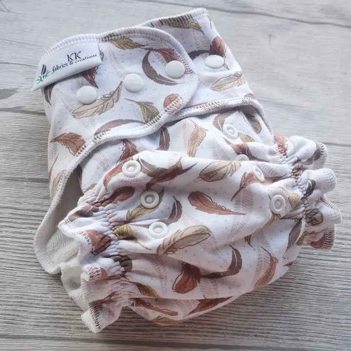 KKCreations One Size Fitted Diaper - Variety Knit Print