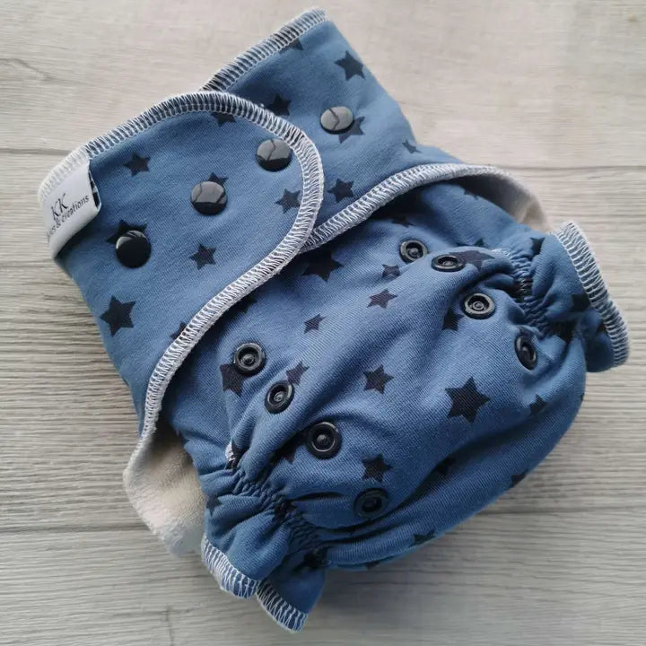 KKCreations One Size Fitted Diaper - Variety Knit Print