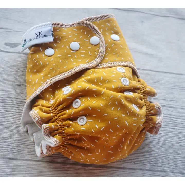 KKCreations One Size Fitted Diaper - Variety Knit Print