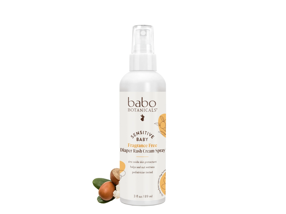 Babo Botanicals Sensitive Baby Zinc Diaper Rash Cream Spray