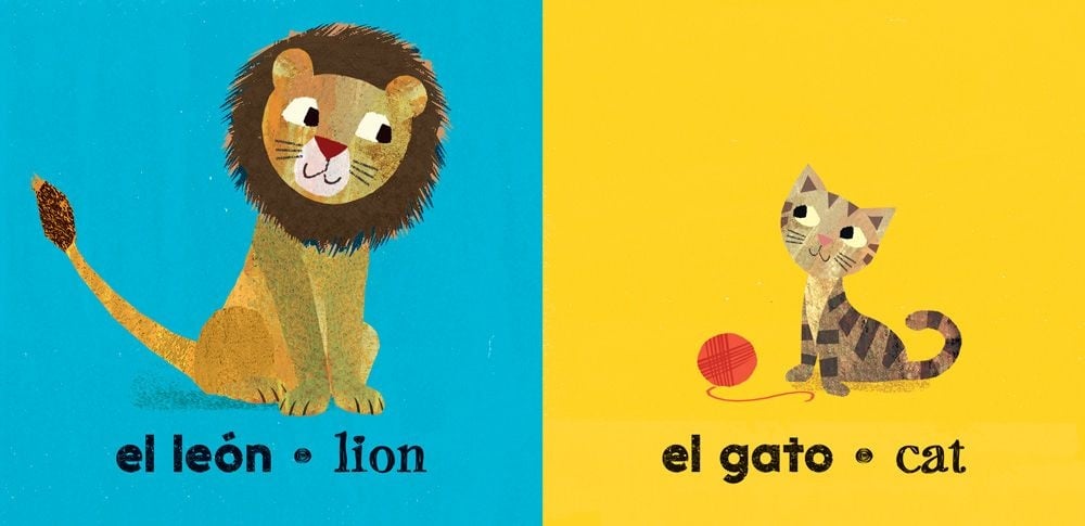 Grande y Pequeno Bilingual Spanish Board Book