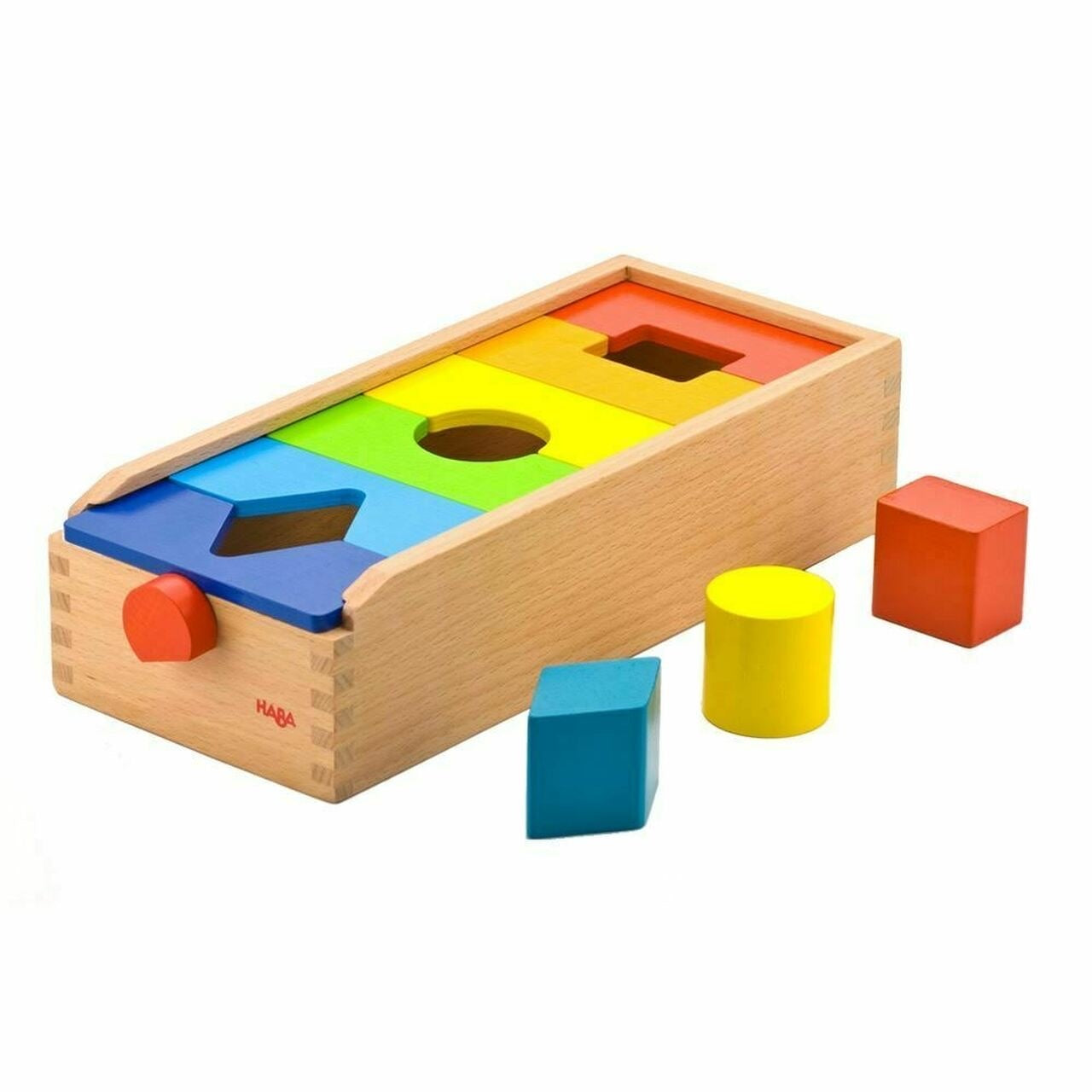 HABA 2310 Large Geo Shape Tack Zap, 102 wooden geometric shapes, ages 3 and Up (Made in Germany HABA 2310 Large Geo Shape Tack Zap, 102 wooden geometric shapes, ages 3 and Up (Made in Germany