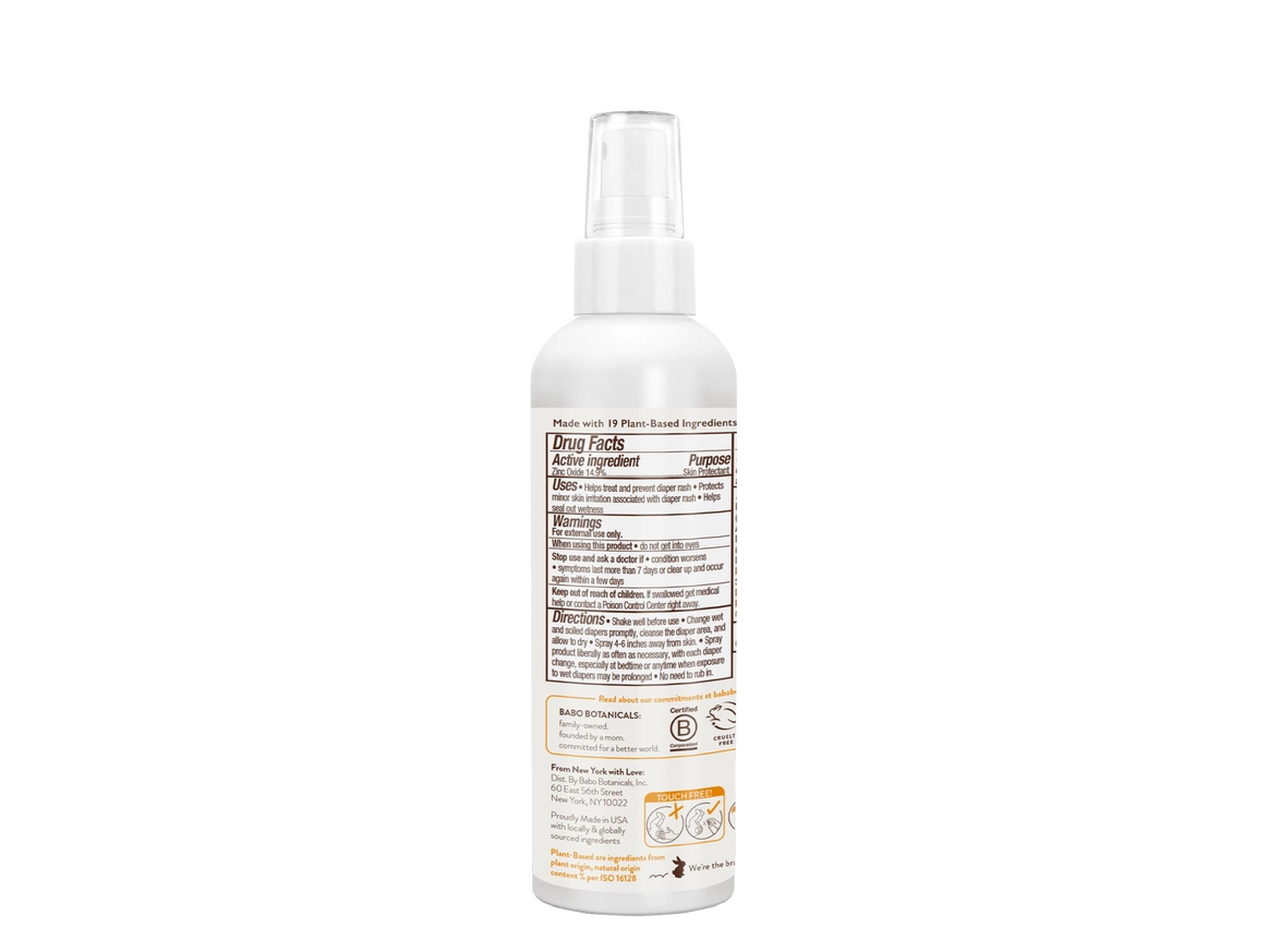 Babo Botanicals Sensitive Baby Zinc Diaper Rash Cream Spray