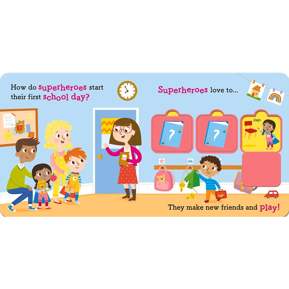 Superheroes LOVE Starting School Board Book