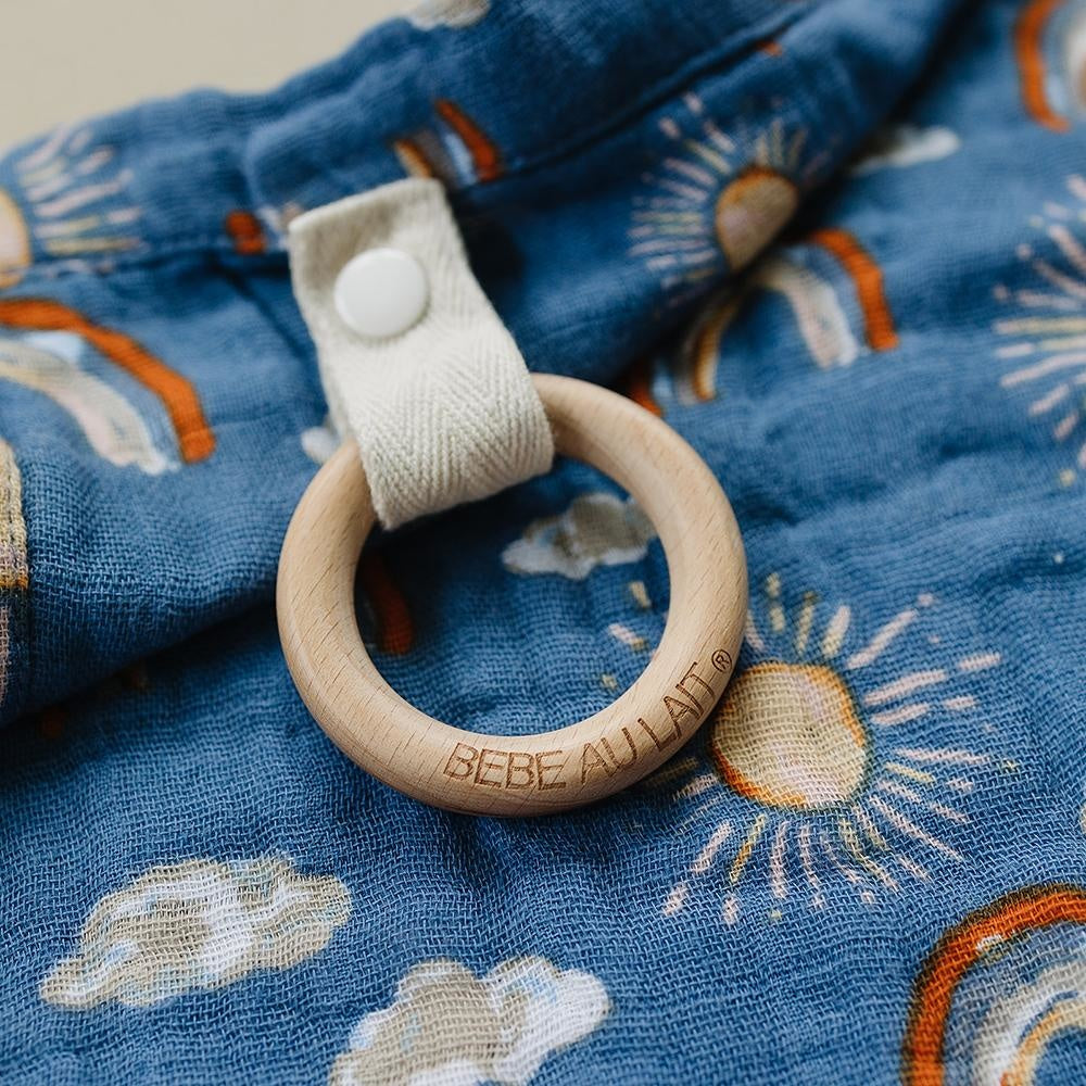 Bebe Au Lait Classic Muslin Teether Blanket