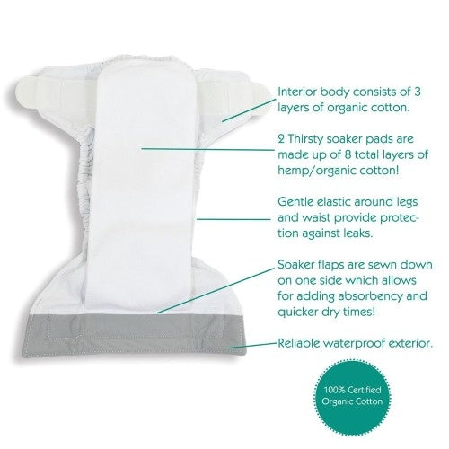 Thirsties Natural ONE SIZE All in One