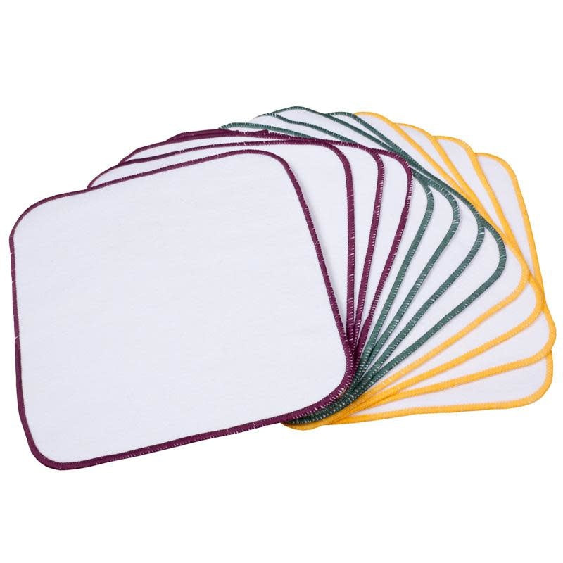 OsoCozy Terry Flannel Wipes - 8 by 8 inches