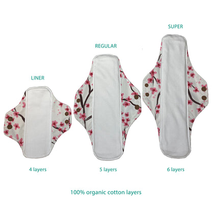 Thirsties Organic Cotton Menstrual Pads - 2 pack