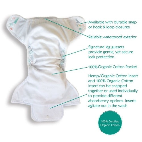 Thirsties Natural ONE SIZE Pocket Diaper