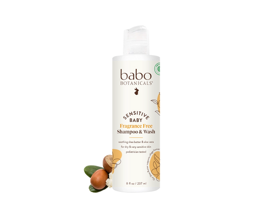 Babo Botanicals Sensitive Baby Shampoo & Wash - 8oz