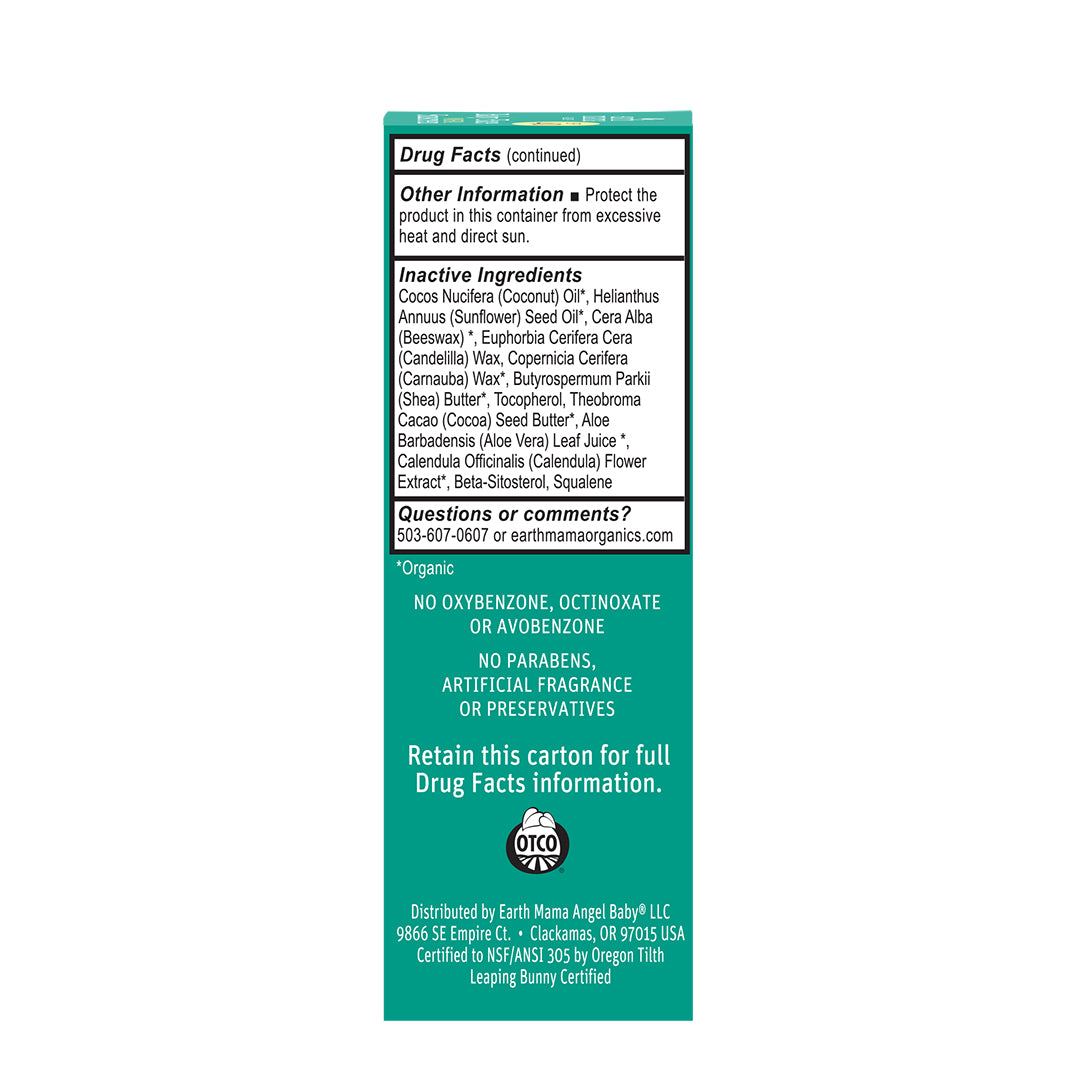 Earth Mama Baby Face Mineral Sunscreen Face Stick SPF 40