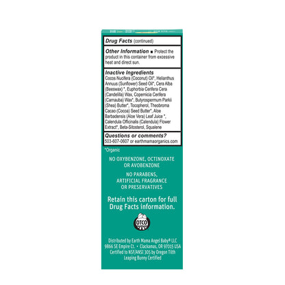 Earth Mama Baby Face Mineral Sunscreen Face Stick SPF 40