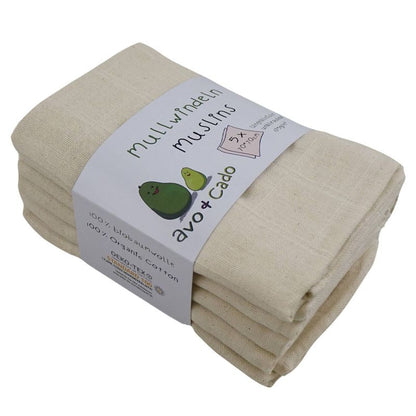 Avo+Cado Muslin Flat Diapers