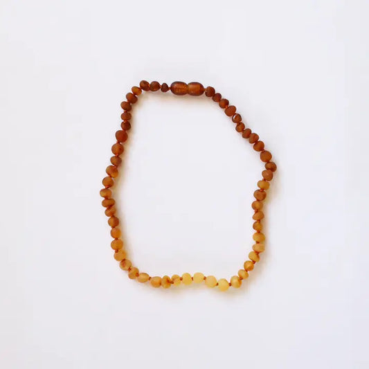 Canyon Leaf Raw Baltic Amber Necklace - Sunflower