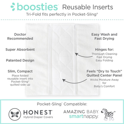 Smart Nappy Boosties Hybrid Reuseable Inserts