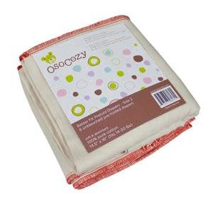 OsoCozy Better Fit Prefolds - 6 pack